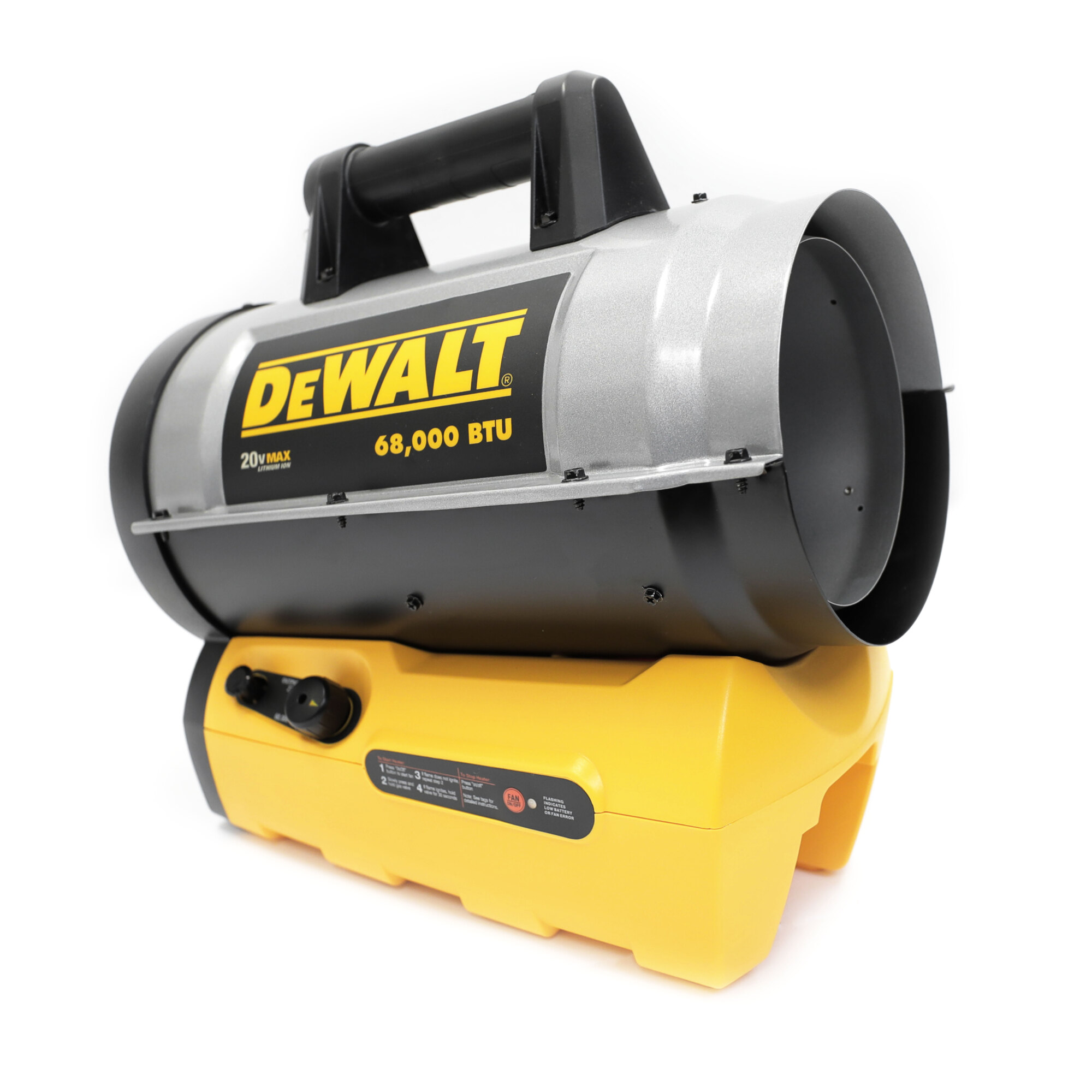 DEWALT Cordless Propane Heater, 68,000 BTU, Model# DXH70CFA